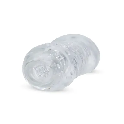 Zolo Gripz Dotted Squeezable Clear Stroker