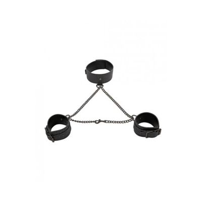 S m Shadow Sparkle Collar And Cuff Set