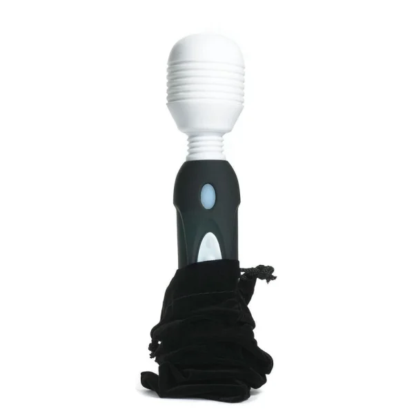 Mystic Powerful Vibrating Silicone Wand - Black