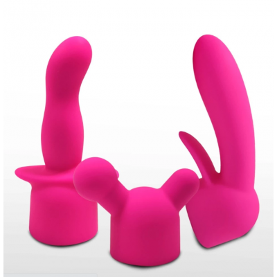 Please Mini Wand Silicone Attachment Trio