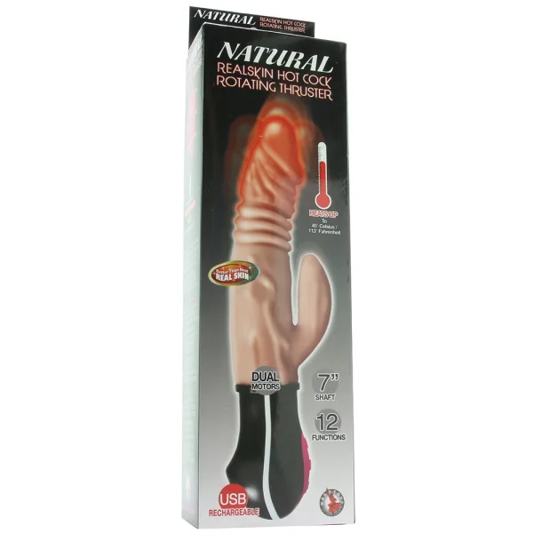 Natural Real Skin Hot Cock Rotating Thruster Vibe