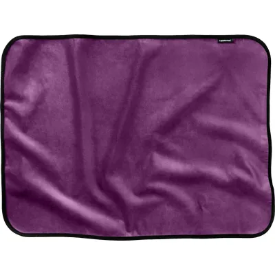 Fascinator Mini Throw Moisture Proof Sensual Blanket Microvelvet Plum 36 x 26