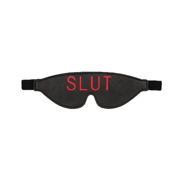 Ouch! Blindfold - Slut - Black