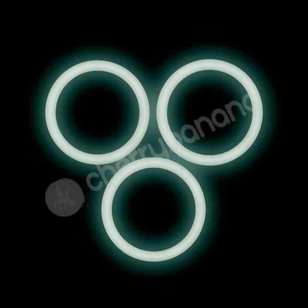 Performance VS3 Pure Premium Silicone White Cock Rings Large 3 Pack