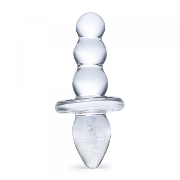 Gläs Titus Glass Beaded Butt Plug Dildo