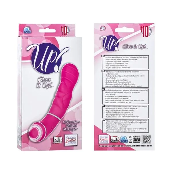 Give It Up Silicone Massager Pink