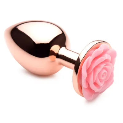 Pink Rose Gold Anal Plug Large