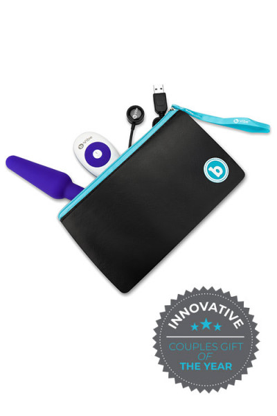 B-Vibe 3-Motor Vibrating 5.3" Butt Plug with Remote