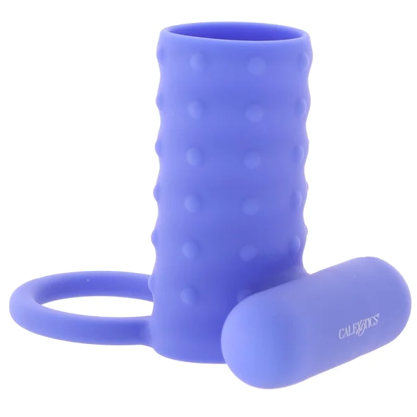 Silicone Rechargeable Endless Desires Enhancer Vibrating Cock Ring By CalExotics - Purple