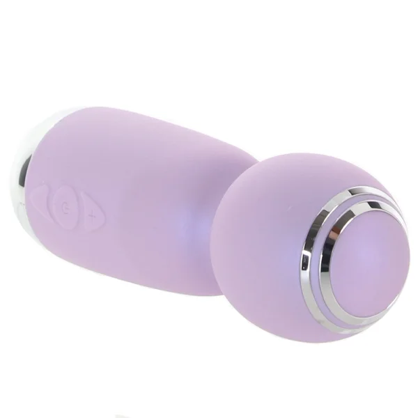 Playboy Pleasure Royal Rechargeable Silicone Vibrating Mini Massage Wand - Lavender