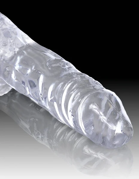 King Cock Clear 4'' Cock with Balls