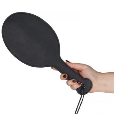 Bondara Black Faux Leather Paddle 12 Inch