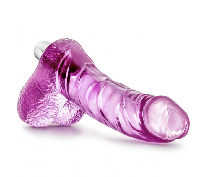Blush Novelties Naturally Yours Vibrating Ding Dong 6.5" - Pink