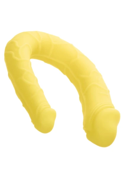 Boundless AC/DC Dong Silicone Double Dildo By CalExotics - Yellow