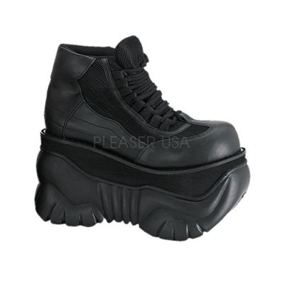 BOXER 01 4 P F Cyber Blk Pu laceup Sneaker shoes