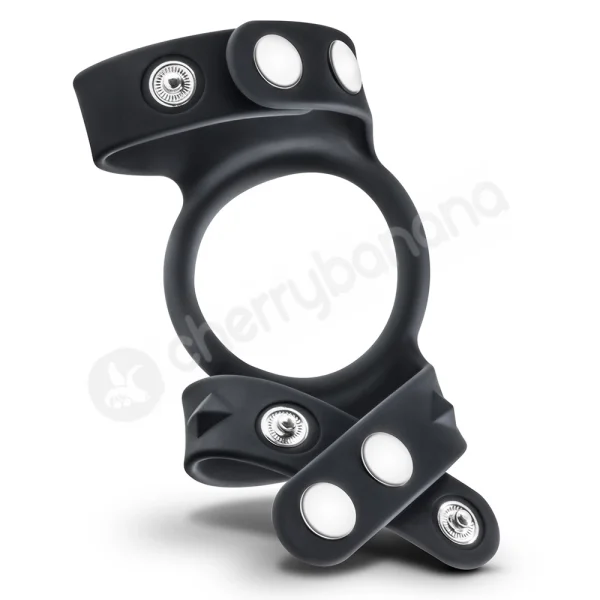 Performance VS8 silicone double cock & ball strap