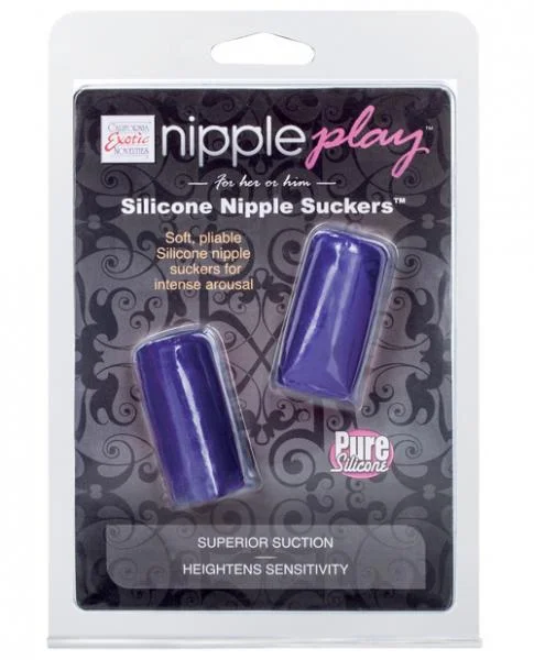 Nipple Play Silicone Nipple Sucker Purple Set