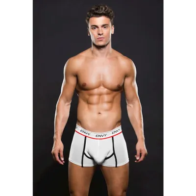Envy Logo Elastic Lowrise Mesh Trunk S M White S m