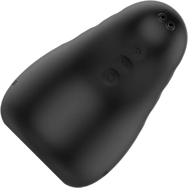 Nexus Eclipse Vibrating & Stroking Penis Masturbator - Black
