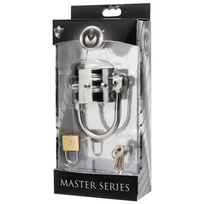 Spiked Cbt Ball Stretcher With Scrotum Separator Silver