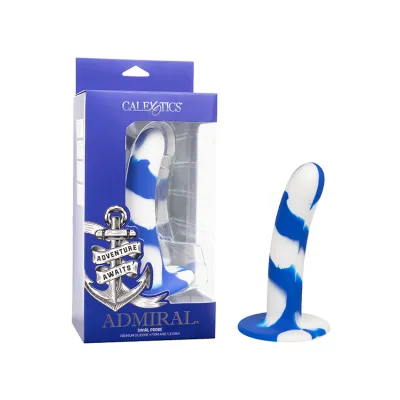 California Exotic Admiral Swirl Probe 5 5 Marbled Silicone Dildo