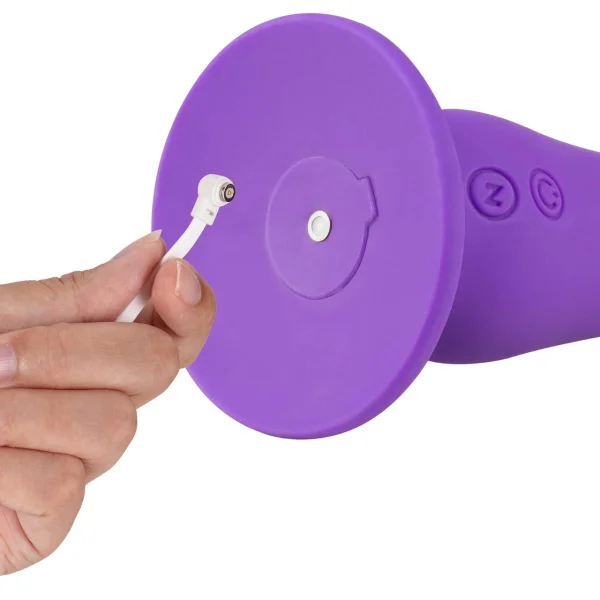 Impressions Ibiza Rechargeable Waterproof Silicone Suction Cup Vibrator By Blush - Plum