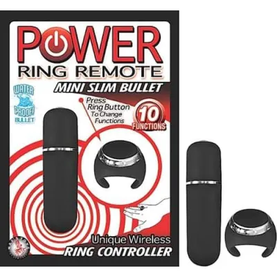 Power Ring Remote Mini Slim Bullet Black