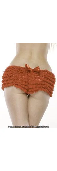 Red Ruffle Shorts w/ Back Bow (OS)