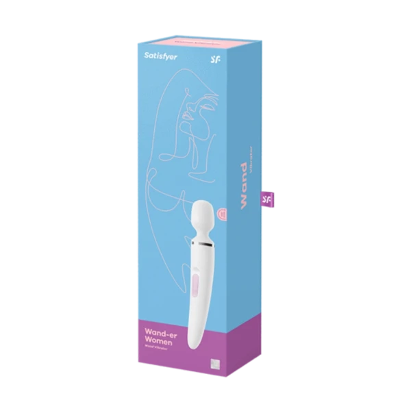 Satisfyer Wand-er Woman White/Chrome