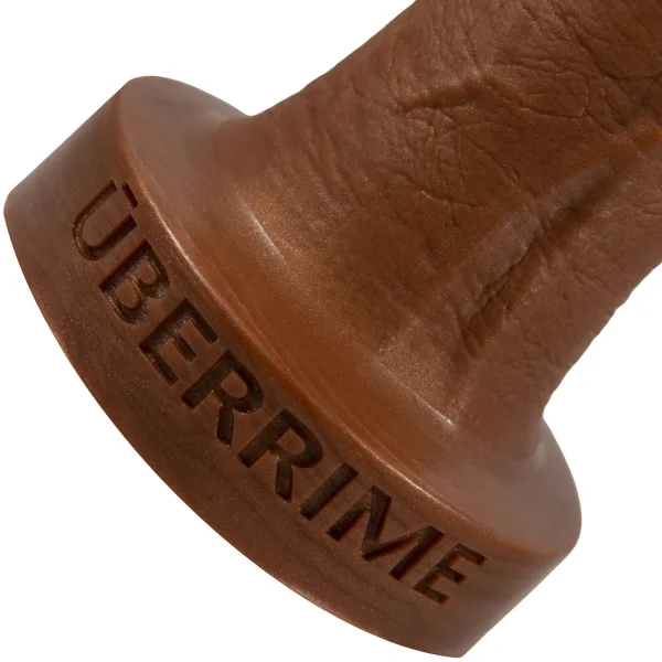 The Aptus 9" Silicone Realistic Dildo By Uberrime - Chocolate