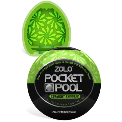 ZOLO Pocket Pool Textured Masturbator Straight Shooter