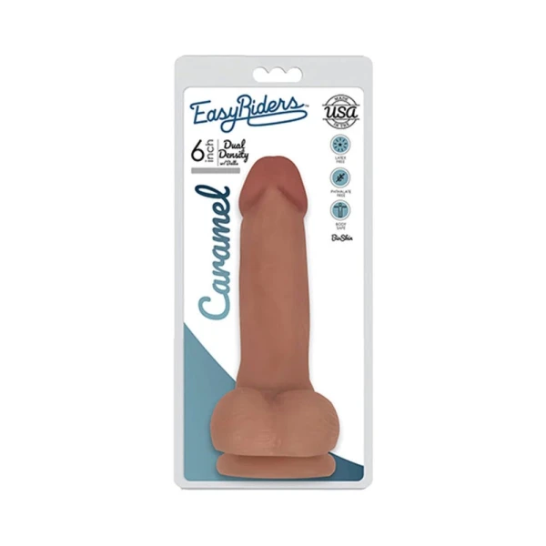 Easy Rider Bioskin Dual Density Dong 6in With Balls