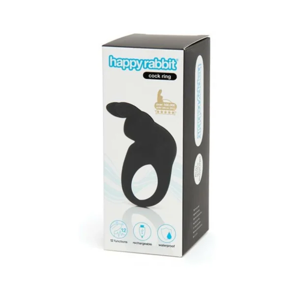 Happy Rabbit Rechargeable Cock Ring Black — image 5 of 7