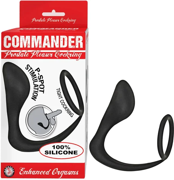 Commander Prostate Pleaser Cockring Black — image 8 of 9