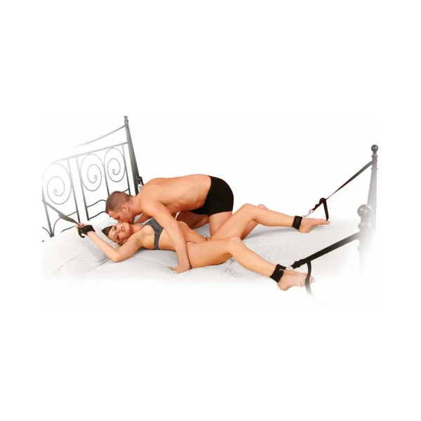 Fetish Fantasy Cuff and Tether Set Black