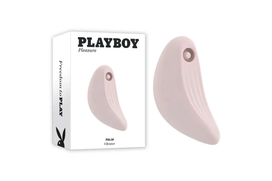 Playboy Pleasure Palm Rechargeable Silicone Tapping Clitoral Vibrator - Pink