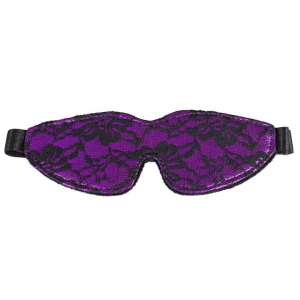 Bondara Soft Purple Floral Lace Blindfold