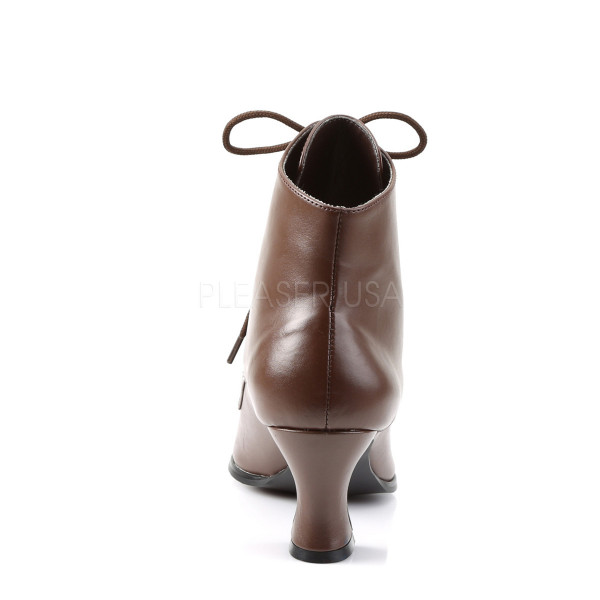 3 3/4 inches Kitten Heel Front Lace Up Ankle Boot. — image 8 of 8