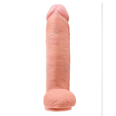 King Cock With Balls 12 Inch Flesh 12 Inch