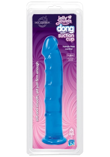 Jelly Jewel Dong with Suction Cup - Diamond