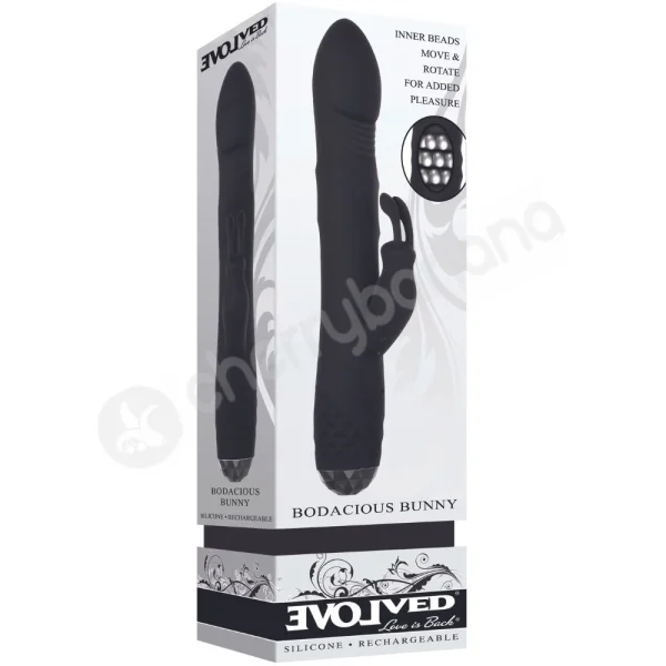 Evolved Bodacious Bunny Rabbit Vibrator With Rotating Beads
