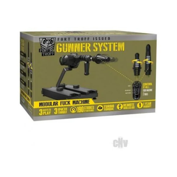 Sex Machines: Fort Troff Ft Gunner 3-in-1 Remote-controlled Modular Fuck Machine Black