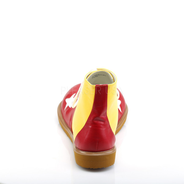 CLOWN-02 - Adult Yellow-Red Pu W/Wht Stars Clown Shoe — image 4 of 4