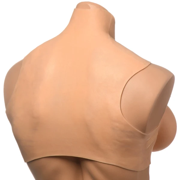 Master Series Perky Pair G-Cup Wearable Silicone Breasts - Vanilla