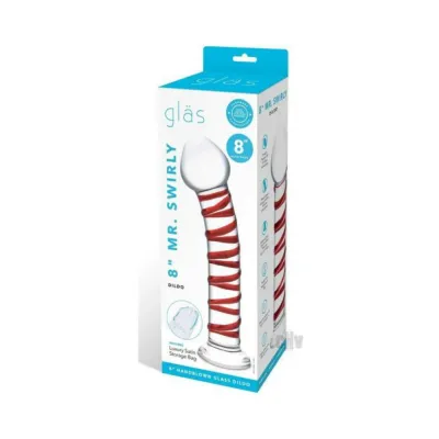 Glas Mr Swirly Glass Dildo 8 In