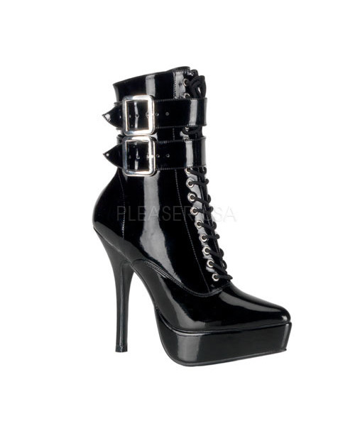 INDULGE-1026 - 5 1/4" Lace-Up PF Ankle Boot