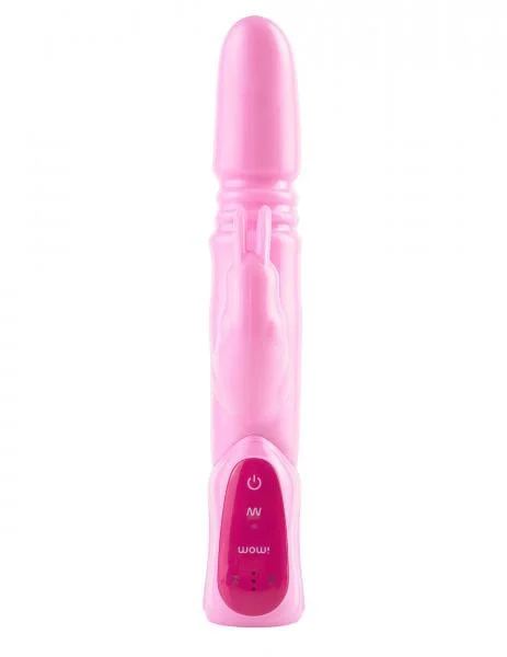 Wow Triple Ecstacy Silicone Thruster - Pink