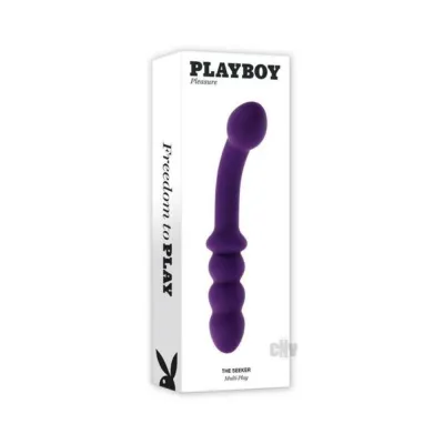 G Spot Vibrators Playboy The Seeker Rechargeable Dual Ended Silicone Vibrator