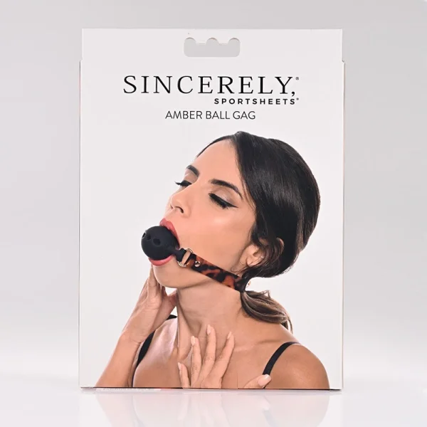 Sincerely Amber Silicone Ball Gag By Sportsheets