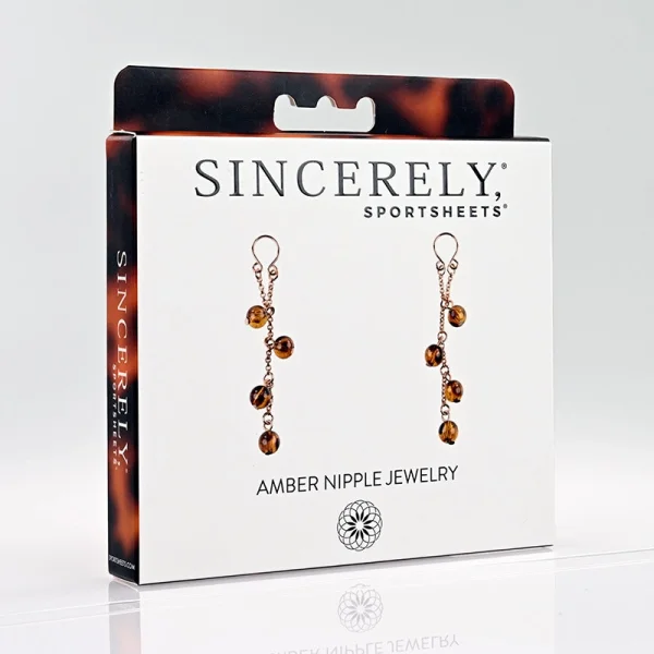 Sincerely Amber Nipple Jewelry By Sportsheets